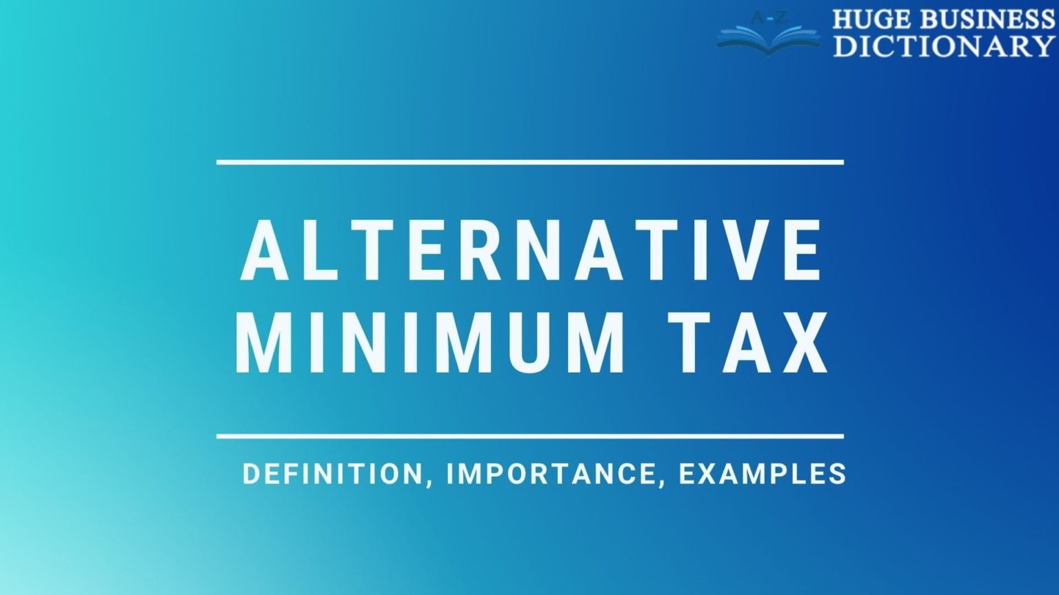is alternative minimum tax a form of flat tax