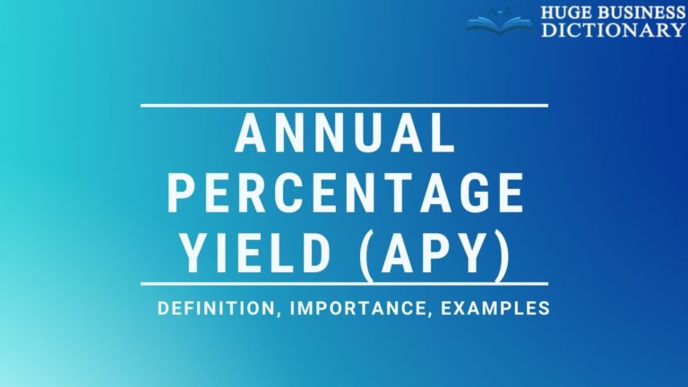 Annual Percentage Yield (APY)