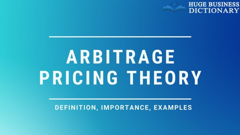 Arbitrage Pricing Theory - Huge Business Dictionary