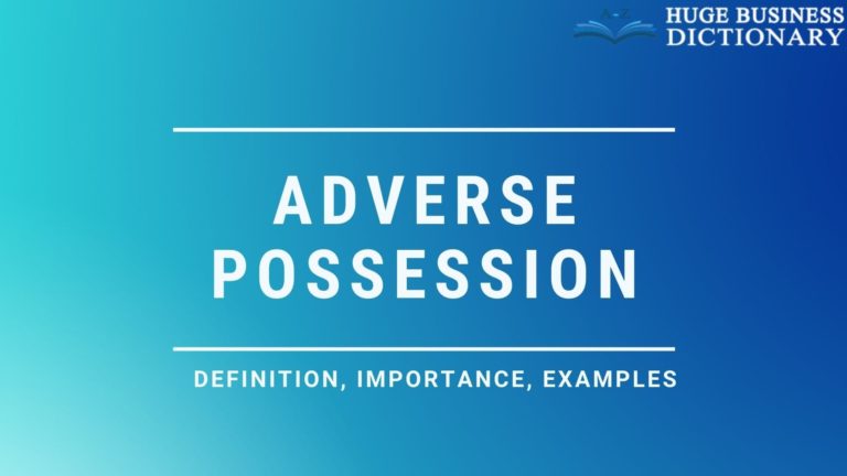 Meaning possession What does